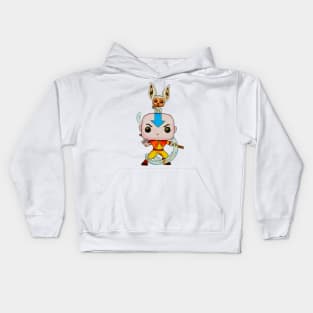 Cute Aang & Momo Kids Hoodie